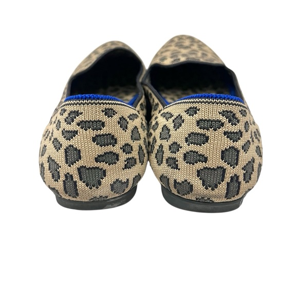 Rothy's The Loafer Spotted Leopard Cheetah Round Toe Ballet Flats - Picture 5 of 8